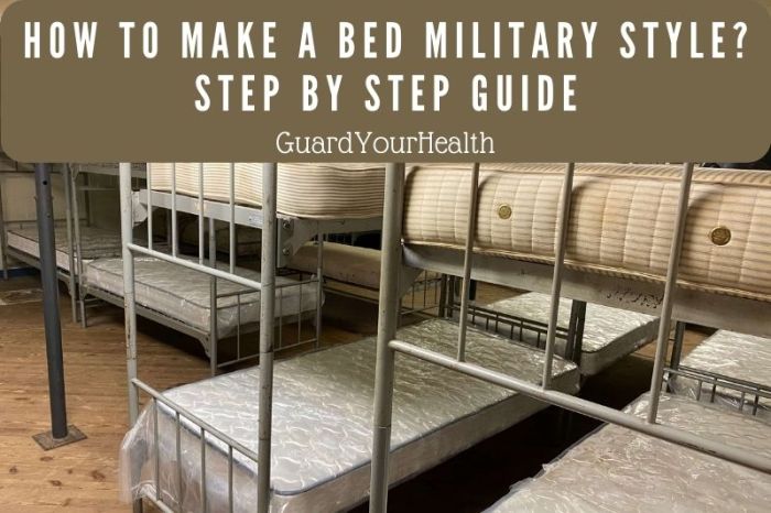 How to dress a bed military style