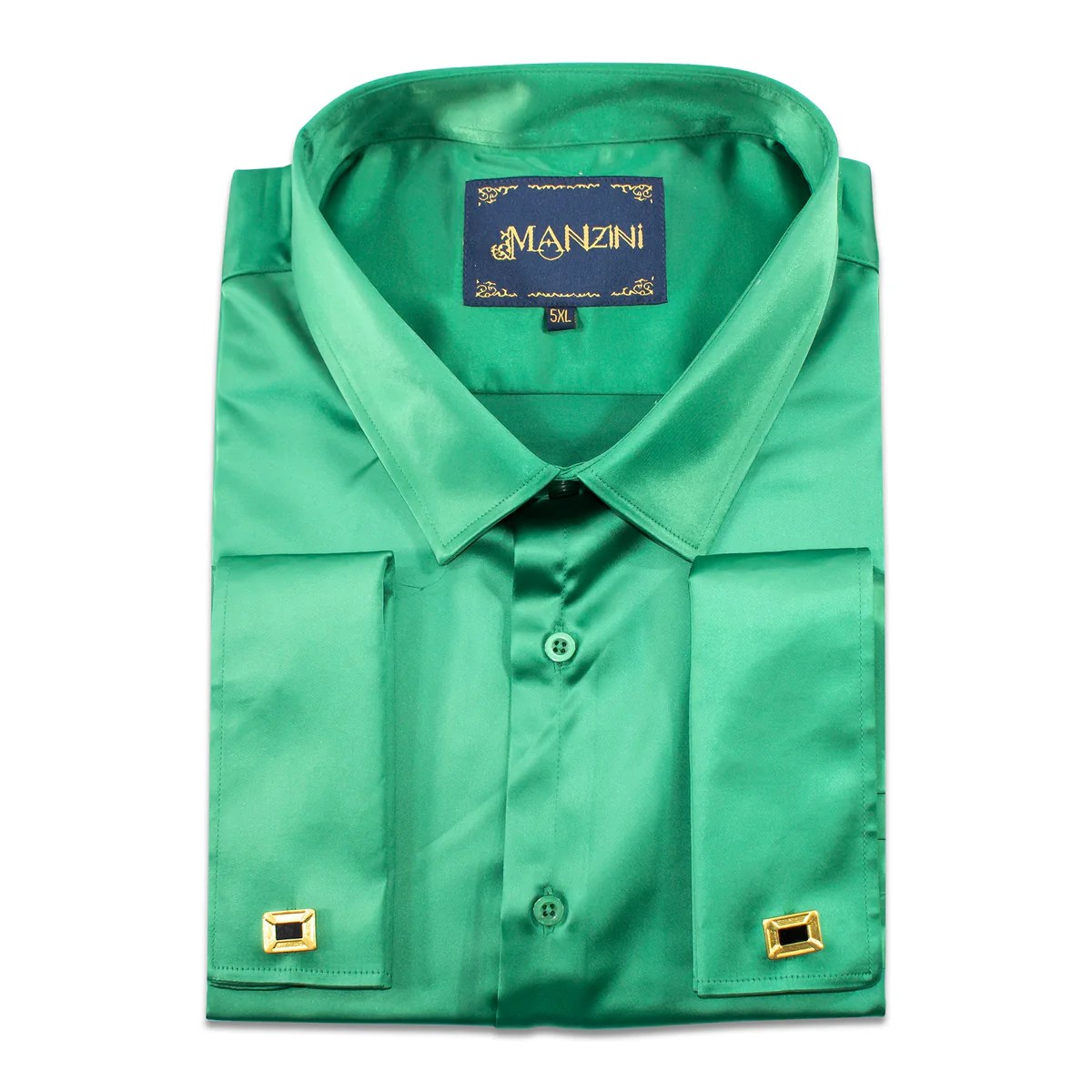 Hunter green dress shirt men