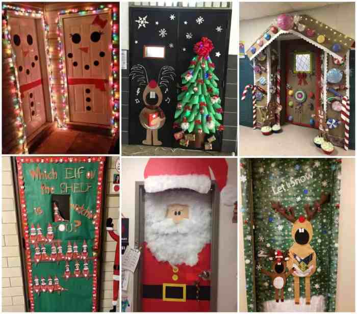 Classroom santas elves hallway