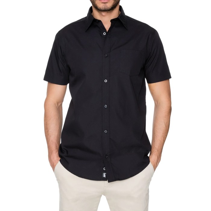 Men short sleeve dress shirt