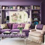 How to decorate a purple room