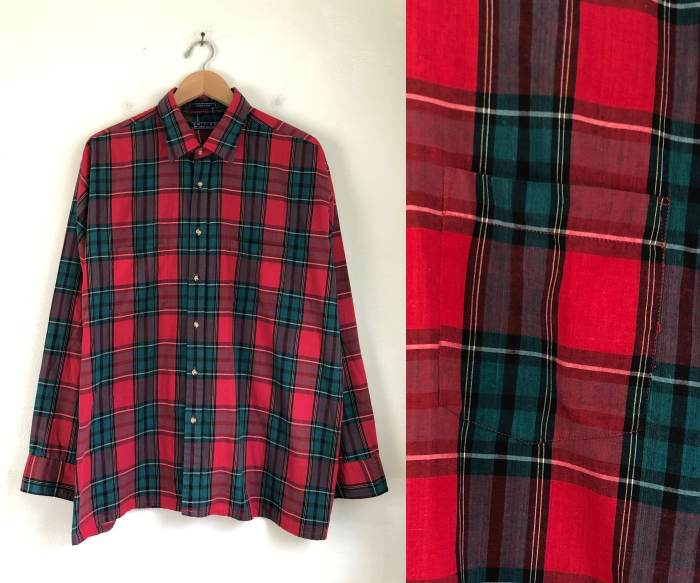 Mens tartan plaid dress shirts