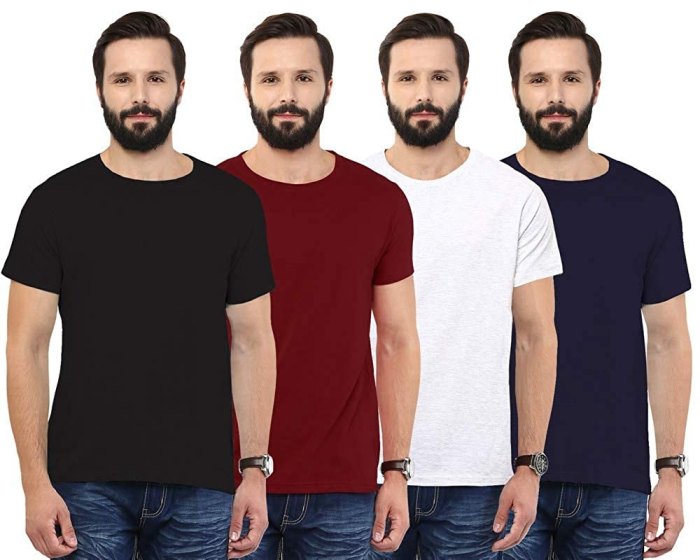 Round neck dress shirts mens