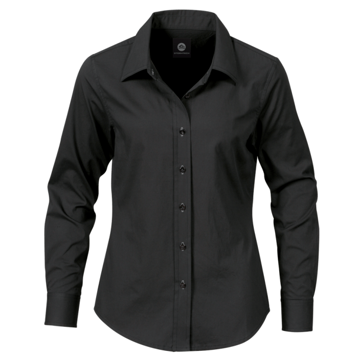 Black dress shirt for women